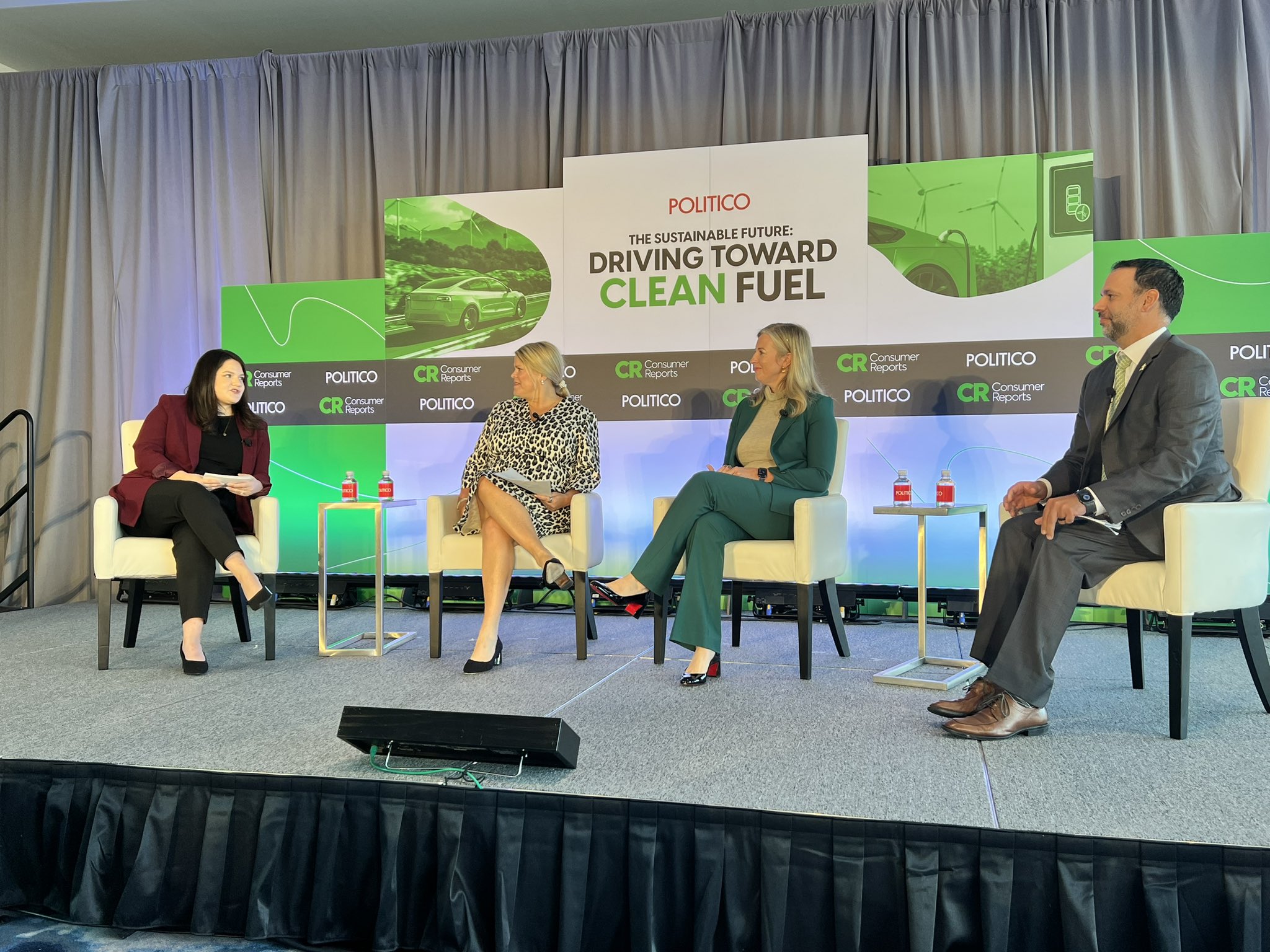 Emily Skor at Politico's Driving Toward Clean Fuel panel event.