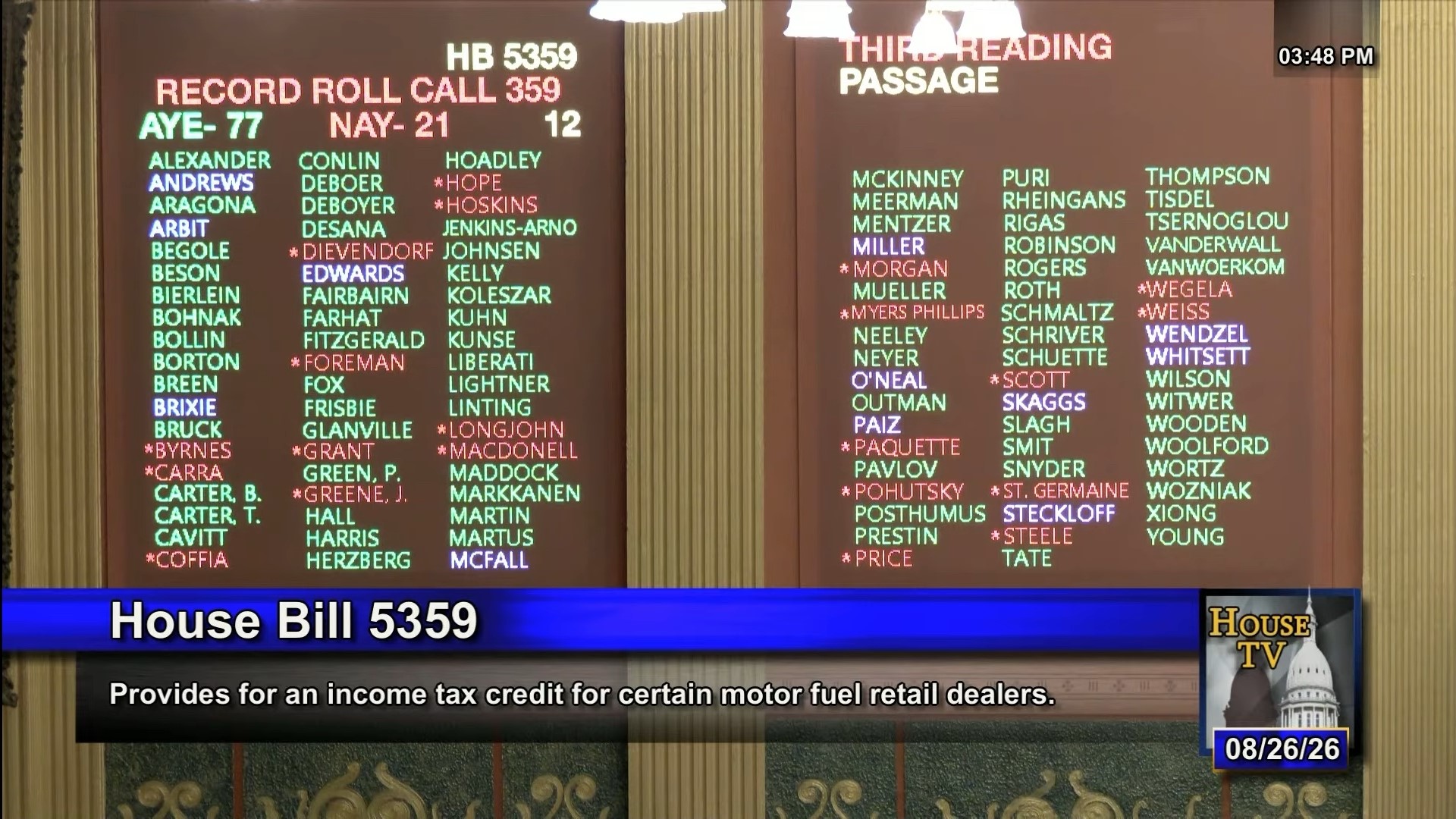 Michigan House Bill 5359 incentivizes retailers to sell E15, a more affordable fuel option.