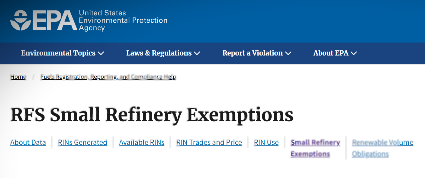 EPA issued six 2023-2024 SRE decisions.